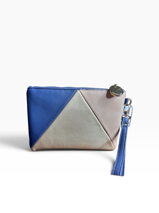 Madison West Handbags - Madison West Geometric Colorblock Wristlet Pouch NWOT